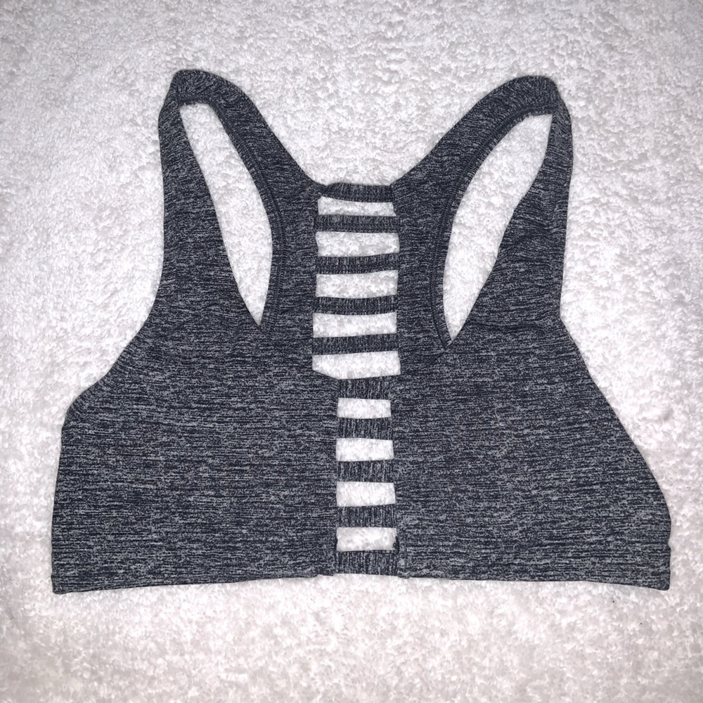 Pink Victoria’s Secret Sports Bra Size Small Grey